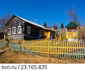 Село Усть-Уса,Усинский район,Коми (2016 год). Стоковое фото, фотограф Сергей Гаврилов / Фотобанк Лори