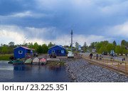 Дождь идёт над городом Мышкином (2016 год). Редакционное фото, фотограф Светлана Шимкович / Фотобанк Лори