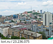Вид на город Владивосток (2016 год). Стоковое фото, фотограф Корнилова Светлана / Фотобанк Лори