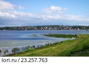 Место впадения реки Костромки в Волгу, Кострома (2016 год). Стоковое фото, фотограф Natalia Sidorova / Фотобанк Лори