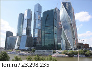 Москва Сити. Вид с набережной. (2015 год). Редакционное фото, фотограф Краснобай Александр / Фотобанк Лори