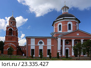 Церковь Димитрия Солунского с колокольней, Московская область, Можайский район, село Большое Тёсово (2016 год). Стоковое фото, фотограф Алексей Гусев / Фотобанк Лори
