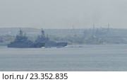 Высадка десанта - Парад российского Дня ВМФ (2016 год). Стоковое видео, видеограф Александр Устич / Фотобанк Лори