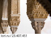 Detail of Gilded Room (Cuarto dorado) at Alhambra. Стоковое фото, фотограф Яков Филимонов / Фотобанк Лори