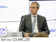 Райнер Зеле (Rainer Seele) - председатель правления, генеральный директор, OMV AG, президент, Российско-Германской внешнеторговой палаты на Петербургском международном экономическом форуме ПМЭФ-2016. Редакционное фото, фотограф Игорь Долгов / Фотобанк Лори