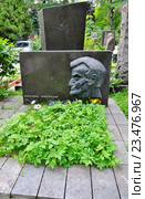Новодевичье кладбище. Могила поэта Михаила Аркадьевича Светлова  (1903—1964) (2016 год). Редакционное фото, фотограф Вера Смолянинова / Фотобанк Лори
