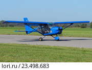 Самолет Аэропракт 22ЛС (бортовой RA-1659G) на рулении, аэродром Орловка (2016 год). Редакционное фото, фотограф Alexei Tavix / Фотобанк Лори
