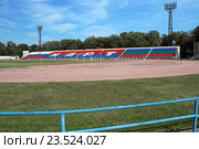 Стадион «Нарт» в парке "Зеленый остров", Черкесск (2016 год). Редакционное фото, фотограф Алексей Гусев / Фотобанк Лори