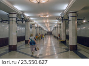 Станция метро "Алабинская" в Самаре (2016 год). Редакционное фото, фотограф Александра Жесткова / Фотобанк Лори