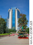 Москва. "Башня 2000" Московского международного делового центра "Москва-Сити" (2016 год). Редакционное фото, фотограф Елена Коромыслова / Фотобанк Лори