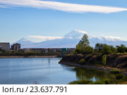Красивая гора Арарат. Стоковое фото, фотограф Emelinna / Фотобанк Лори