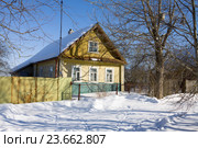Традиционный сельский дом в Ленинградской области (2013 год). Стоковое фото, фотограф Солодовникова Елена / Фотобанк Лори