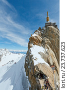 Mountain top station (Aiguille du Midi, France). (2012 год). Редакционное фото, фотограф Юрий Брыкайло / Фотобанк Лори
