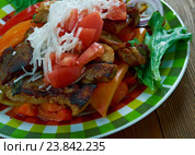 Mexican dish filet of beef. Стоковое фото, фотограф Александр Fanfo / Фотобанк Лори