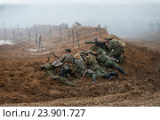 "Брусиловский прорыв". Военно-историческое шоу (реконструкция) (2016 год). Редакционное фото, фотограф Алексей Бок / Фотобанк Лори