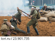 "Брусиловский прорыв". Военно-историческое шоу (реконструкция) (2016 год). Редакционное фото, фотограф Алексей Бок / Фотобанк Лори