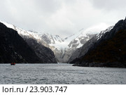 Ледник Нена. Огненная Земля (2014 год). Стоковое фото, фотограф Free Wind / Фотобанк Лори