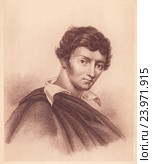Адам Бернард Мицкевич (Adam Bernard Mickiewicz)-польский поэт, политический публицист, деятель польского национального движения.Старая фототипия СССР 1939 года. Стоковая иллюстрация, иллюстратор александр афанасьев / Фотобанк Лори