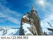 Mountain top station (Aiguille du Midi, France). Стоковое фото, фотограф Юрий Брыкайло / Фотобанк Лори