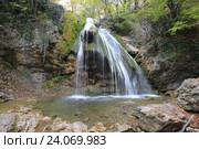 Водопад Джур-Джур. Крым (2016 год). Стоковое фото, фотограф Яна Королёва / Фотобанк Лори