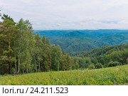 Россия, Алтайский край;город-курорт Белокуриха. ; Виды  с горы Церковка. (2016 год). Стоковое фото, фотограф Александр Циликин / Фотобанк Лори