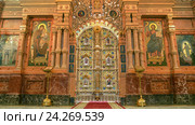 Санкт-Петербург. Царские врата и иконостас Спаса-на-Крови (2013 год). Редакционное фото, фотограф Александр Алексеев / Фотобанк Лори