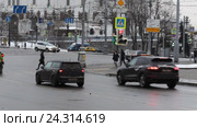 Москва, светофор на площади Пречистенские ворота (2016 год). Редакционное видео, видеограф Дмитрий Неумоин / Фотобанк Лори