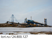 Отвалообразователь. Добыча медной руды. Стоковое фото, фотограф Юлия Врублевская / Фотобанк Лори