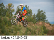 Сычев Владимир (Мотопарк Вельяминово), класс "Country Kidz",  4 Этап Кубока XSR-MOTO.RU по Кантри Кроссу, мотопарк Вельяминово. Репортаж (2016 год). Редакционное фото, фотограф Pukhov K / Фотобанк Лори