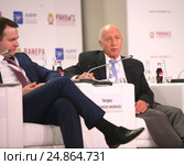 Гайдаровский форум – 2017 «Россия и мир: выбор приоритетов». Ректор Всероссийской академии внешней торговли Сергей Синельников-Мурылев. Редакционное фото, фотограф Александр С. Курбатов / Фотобанк Лори
