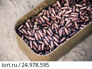 Пистолетные бронебойные патроны калибра 9мм. Стоковое фото, фотограф Михаил Михин / Фотобанк Лори