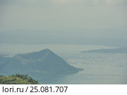 Taal Volcano in the fog, Luzon Island of the Philippines. Стоковое фото, фотограф Ершов Максим / Фотобанк Лори