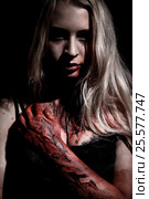 Pale bloody woman. Стоковое фото, фотограф Art Konovalov / Фотобанк Лори