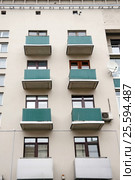 Фрагмент. Москва, Спиридоновка 24/1 - Жилое здание треста "Теплобетон" (2015 год). Редакционное фото, фотограф stargal / Фотобанк Лори