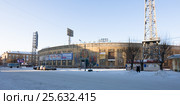 Стадион "Енисей" в Красноярске (2013 год). Редакционное фото, фотограф Шичкина Антонина / Фотобанк Лори