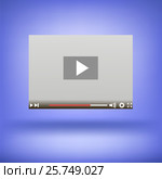 Video Player Icon. Стоковая иллюстрация, иллюстратор Valerii Stoika / Фотобанк Лори