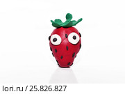 Strawberry made from plasticine. Стоковое фото, фотограф Роман Клевцов / Фотобанк Лори