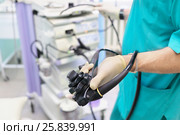 manipulator digital endoscope for diagnosis of hollow organs, colonoscopy, gastroscopy. Стоковое фото, фотограф Losevsky Pavel / Фотобанк Лори