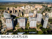 Москва, Новомосковский Административный округ, современный жилой микрорайон "Коммунарка" (2016 год). Стоковое фото, фотограф glokaya_kuzdra / Фотобанк Лори