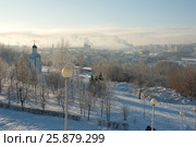Вид на город Чебоксары из Парка Победы (2008 год). Стоковое фото, фотограф Дмитрий Щукин / Фотобанк Лори