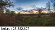 Sunset over the glade. Стоковое фото, фотограф Виталий Веревкин / Фотобанк Лори