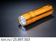 Pocket LED light on a dark surface. Стоковое фото, фотограф Alexander / Фотобанк Лори