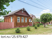 Деревянный дом в Переславле-Залесском (2014 год). Стоковое фото, фотограф Дмитрий Тищенко / Фотобанк Лори