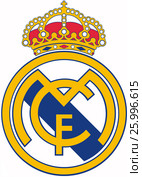 Эмблема футбольного клуба Real Madrid. Испания. Редакционная иллюстрация, иллюстратор Владимир Макеев / Фотобанк Лори