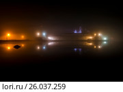 Ночной туман. Соловецкий монастырь. Соловки (2015 год). Стоковое фото, фотограф Яковлев Сергей / Фотобанк Лори