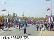 Праздничное шествие жителей Колпино в День Победы. Редакционное фото, фотограф Николай Лемешев / Фотобанк Лори
