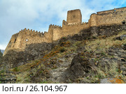 Khertvisi fortress on mountain. Georgia (2016 год). Стоковое фото, фотограф Elena Odareeva / Фотобанк Лори