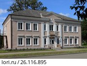 Город Дно, Псковская область. Гостиница "Советская" (2016 год). Редакционное фото, фотограф EgleKa / Фотобанк Лори
