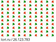 Background of colored maple leaves. Стоковая иллюстрация, иллюстратор Михаил Яковлев (ktynzq) / Фотобанк Лори