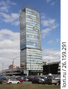 Улица Савушкина, 126Б. Бизнес-центр "Атлантик-сити". Санкт-Петербург (2017 год). Редакционное фото, фотограф Анна Зеленская / Фотобанк Лори